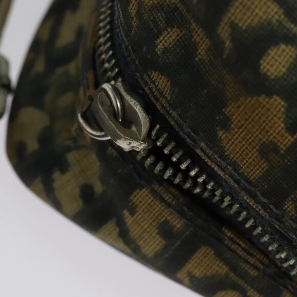 Authentic Christian Dior Trotter Canvas Shoulder Bag Navy Silver - Picture 15 of 16